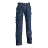 Pantalon jean de travail en coton avec poches genouillères, 450 g/m²