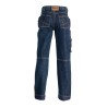 Pantalon jean de travail en coton avec poches genouillères, 450 g/m²