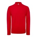 Polo homme manches longues pas cher en coton, 180 g/m²