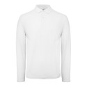 Polo homme manches longues pas cher en coton, 180 g/m²