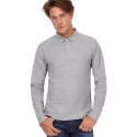 Polo homme manches longues pas cher en coton, 180 g/m²