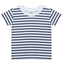 T-shirt marinière bébé manches courtes coton jersey, 160 g/m²