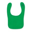 Bavoir bébé uni en coton, fermeture velcro, 200 g/m²