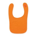 Bavoir bébé uni en coton, fermeture velcro, 200 g/m²