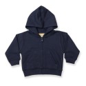 Sweat bébé à capuche zippé avec 2 poches latérales, 280 g/m²