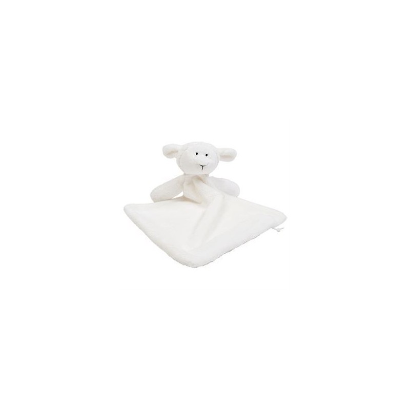 Doudou plat agneau pour bébé, conforme norme EN71