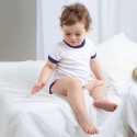 Body bébé bicolore super doux en coton à boutons-pression, 200 g/m²