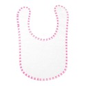 Bavoir bébé en coton pas cher avec fermeture scratch, 420 g/m²