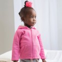 Sweat-shirt bébé à capuche doux, étiquette détachable, 250 g/m²
