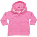 Sweat-shirt bébé à capuche doux, étiquette détachable, 250 g/m²