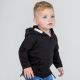 Sweat-shirt bébé à capuche doux, étiquette détachable, 250 g/m²