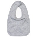 Bavoir bébé double épaisseur en coton, fermeture scratch, 220 g/m²