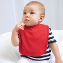 Bavoir bébé double épaisseur en coton, fermeture scratch, 220 g/m²