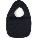 Bavoir bébé double épaisseur en coton, fermeture scratch, 220 g/m²