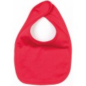 Bavoir bébé double épaisseur en coton, fermeture scratch, 220 g/m²