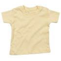 T-shirt bébé coton extensible et doux avec boutons-pression, 200 g/m²