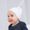 Bonnet de bébé à nœud en coton doux et confortable