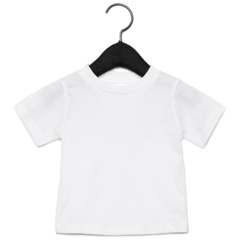 T-shirt bébé manches courtes en coton doux et confortable, 145 g/m²