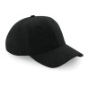 Casquette 6 panneaux en coton jersey envers gratté