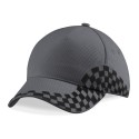 Casquette grand prix avec broderie du drapeau à damier