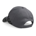 Casquette grand prix avec broderie du drapeau à damier