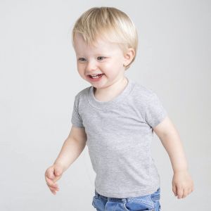 T-shirt bébé manches courtes montées en coton jersey, 160 g/m²