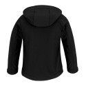 Veste soft-shell enfant à capuche détachable et protège-menton