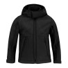 Veste soft-shell enfant à capuche détachable et protège-menton