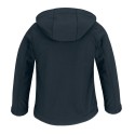 Veste soft-shell enfant à capuche détachable et protège-menton