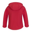 Veste soft-shell enfant à capuche détachable et protège-menton
