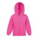 Sweat enfant zippé à capuche doublée en polycoton, 280 g/m²