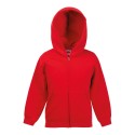 Sweat enfant zippé à capuche doublée en polycoton, 280 g/m²