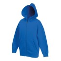 Sweat enfant zippé à capuche doublée en polycoton, 280 g/m²