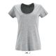 T-shirt femme avec col rond décolleté, 100% coton jersey, 150 g/m²