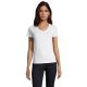 T-shirt femme col V, manches courtes, 100% coton jersey, 190 g/m²