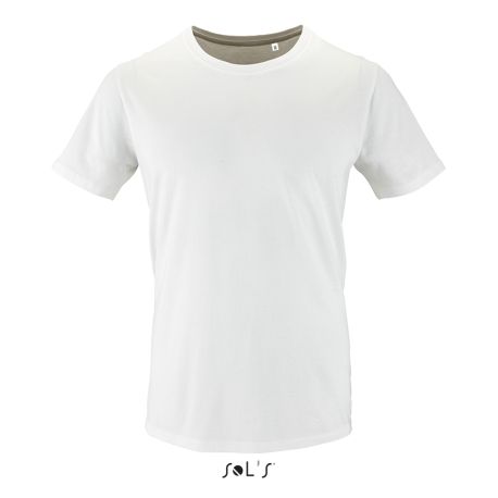 T-shirt homme col rond, manches courtes, 100% coton bio, 155 g/m²