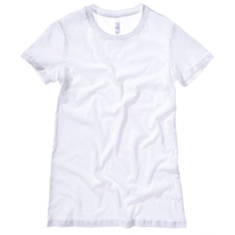 T-shirt femme long, manches ajustées en coton doux, 145 g/m²