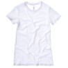 T-shirt femme long, manches ajustées en coton doux, 145 g/m²