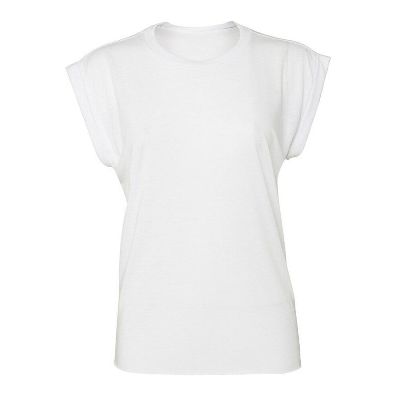 T-shirt femme ample avec manches retroussées, 125 g/m²