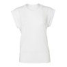 T-shirt femme ample avec manches retroussées, 125 g/m²