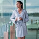 Peignoir femme de bain kimono en tissu jersey avec ceinture, 180 g/m²