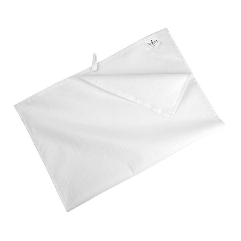 Torchon blanc en coton tissé, passant de suspension, 120 g/m²