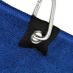 Serviette de golf microfibre avec mousqueton de fixation, 280 g/m²