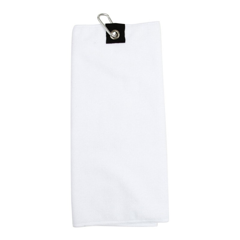 Serviette de golf microfibre avec mousqueton de fixation, 280 g/m²