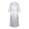 Peignoir femme de bain kimono en satin doux et léger, 100 g/m²