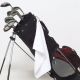 Serviette de golf en coton avec anneau métallique, 550 g/m²