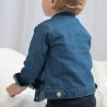 Veste en jean bébé en coton bio avec boutons-pression