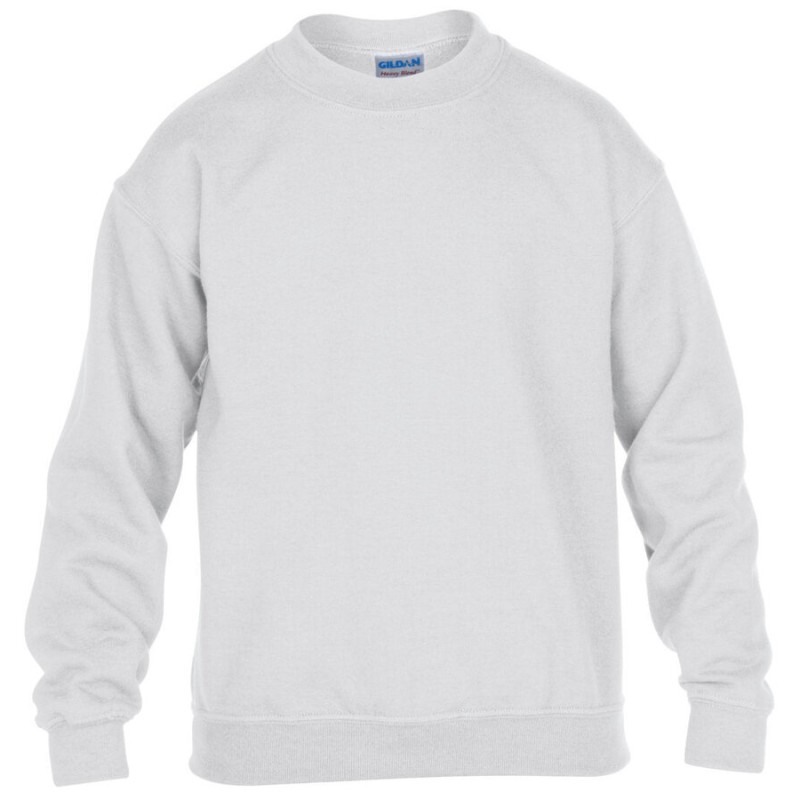 Sweat-shirt manches droites enfant col rond en polycoton, 280 g/m²