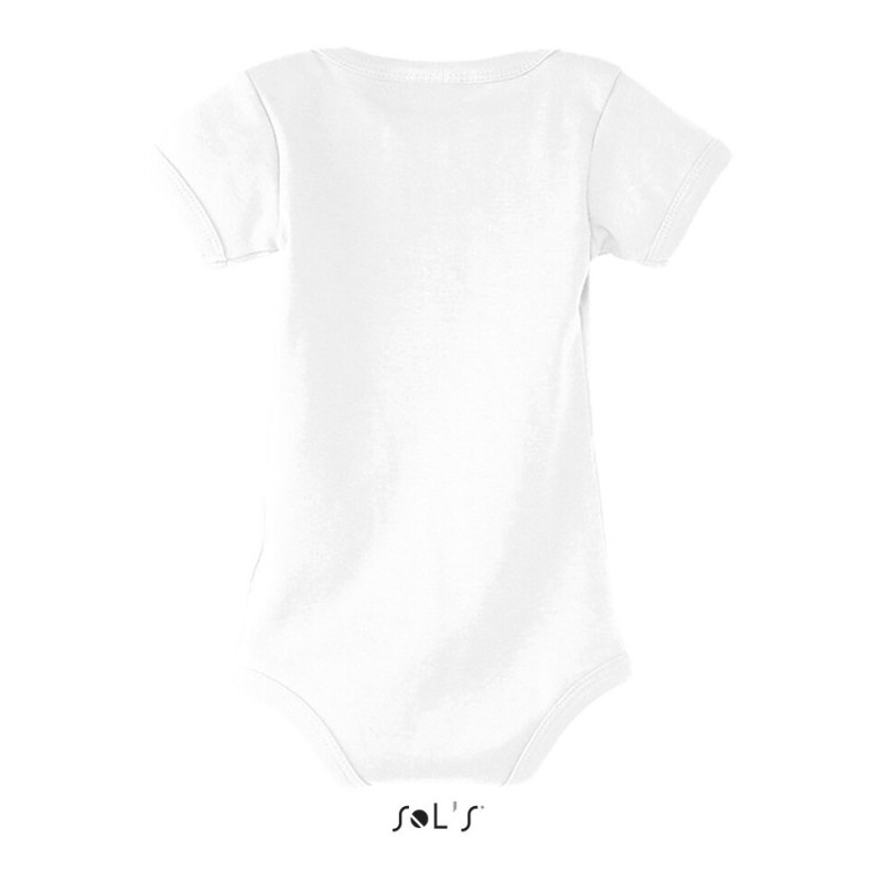 Body bébé manches courtes, 100% coton bio, 220 g/m²