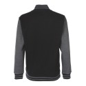 Veste sweat enfant bicolore avec boutons pression, 300 g/m²